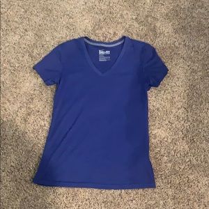 Purple v-neck Nike Dri-Fit t-shirt